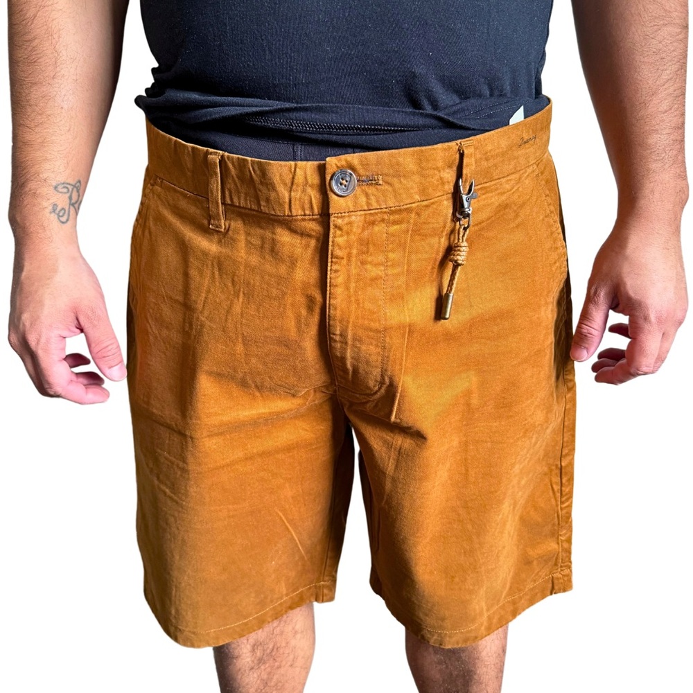 Brown Denim & Floral Print Shorts – Stylish & Comfy for Summer Fun